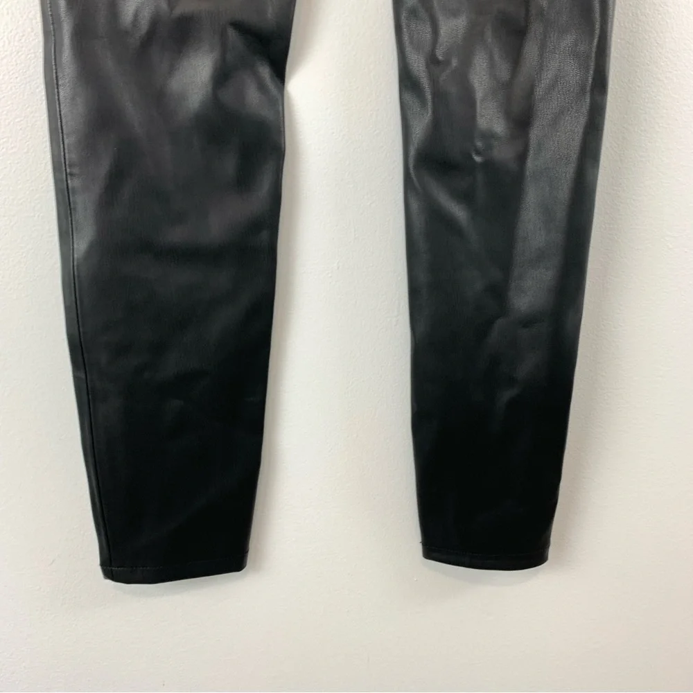 Free People We The Free Spitfire Stacked Skinny Pants Faux Leather Size 25